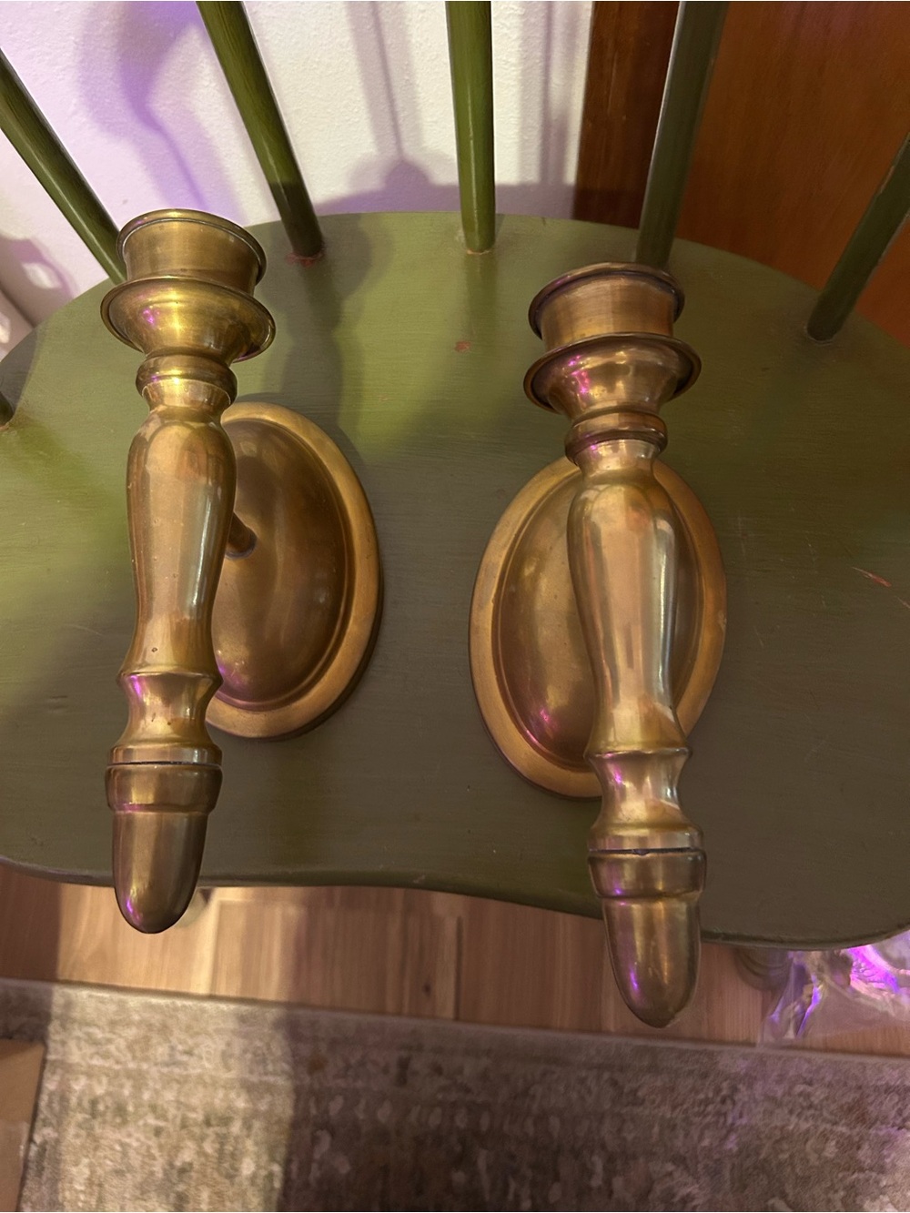 Brass Wall Sconce Pair - Classic Brass Finish